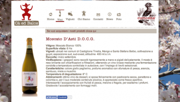 Pagina vini sito Cà ed Balos