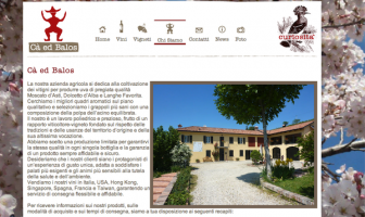 Pagina Chi siamo sito Cà ed Balos