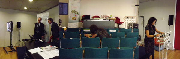 Prove video e allestimento della sala