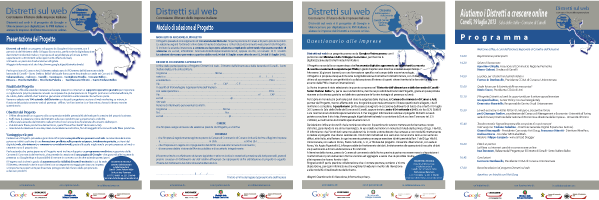 Progetto, Modulo di adesione, Questionario, Programma - Distretti sul web