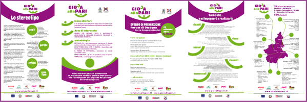 Pannelli allestimento - evento Gioca alla Pari 23 ottobre 2014