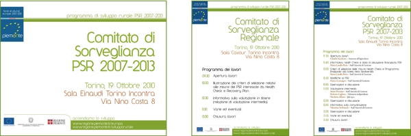 Comitato di Sorveglianza regionale - Torino 19 ottobre 2010