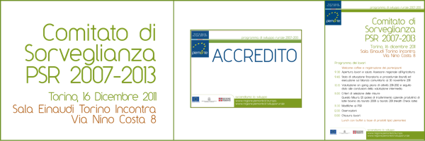 Comitato di Sorveglianza regionale - Venaria 6 giugno 2012