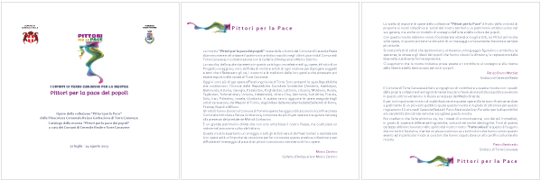 Catalogo - Pittori per la pace dei popoli