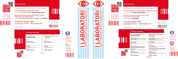 Strumenti di contatto e grafica per l'allestimento della location