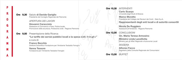 Programma del Convegno
