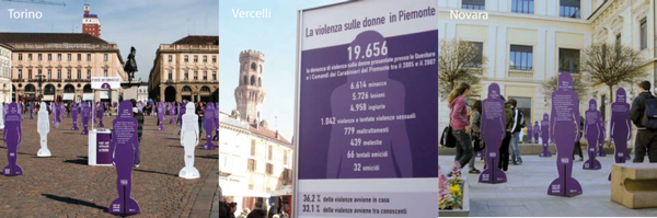 Voci nel silenzio a Torino, Vercelli, Novara