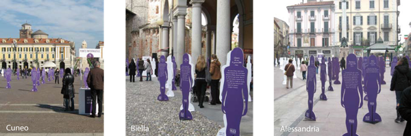 Voci nel silenzio a Cuneo, Biella, Alessandria