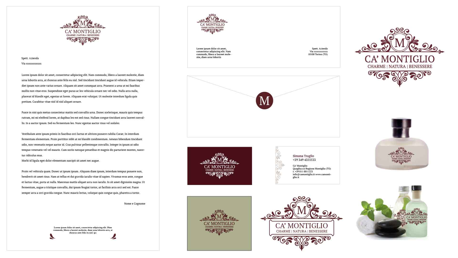 corporate identity Cascina Montiglio